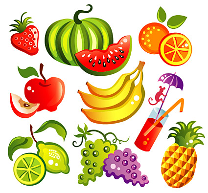 Vector cartoon style fruit Download Free Vector,PSD,FLASH,JPG--www ...