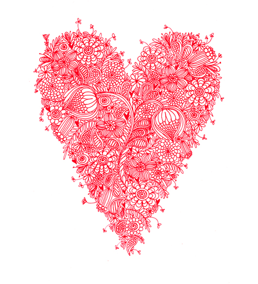 Love Heart Drawings - Gallery