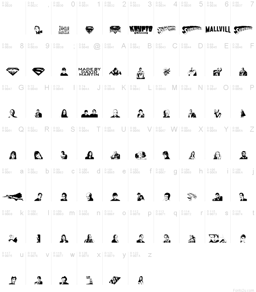 Superman Last son of Krypton Super font