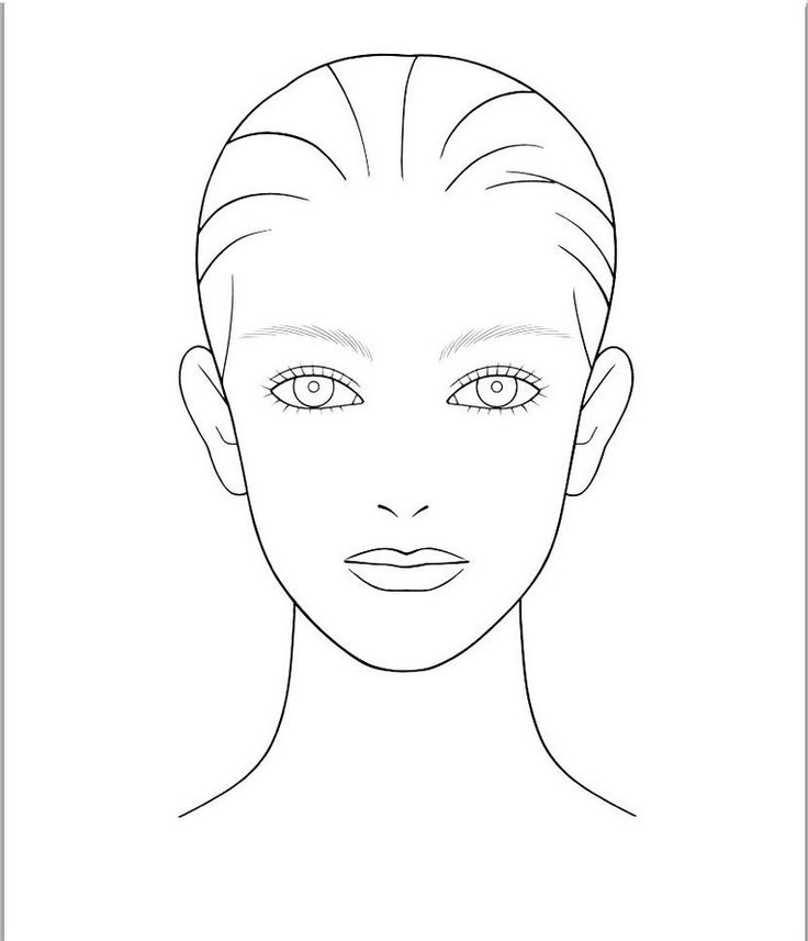 Blank facecharts on Pinterest | Face Charts, Makeup Face Charts ...
