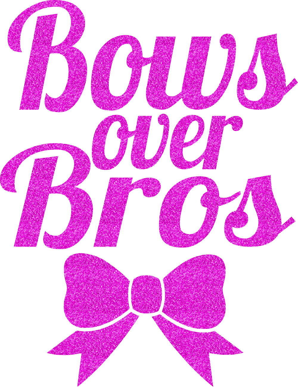 Bows over bros transfers - Cheer