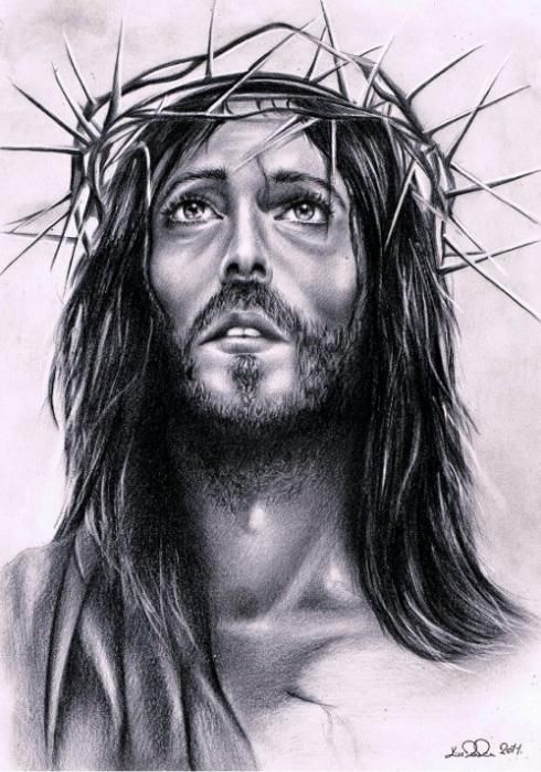 Download Pencil Drawing Jesus Images Background | basnami
