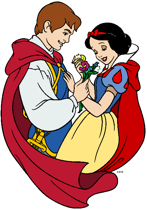 Snow White and Prince Clipart from Disney's Snow White and the ...