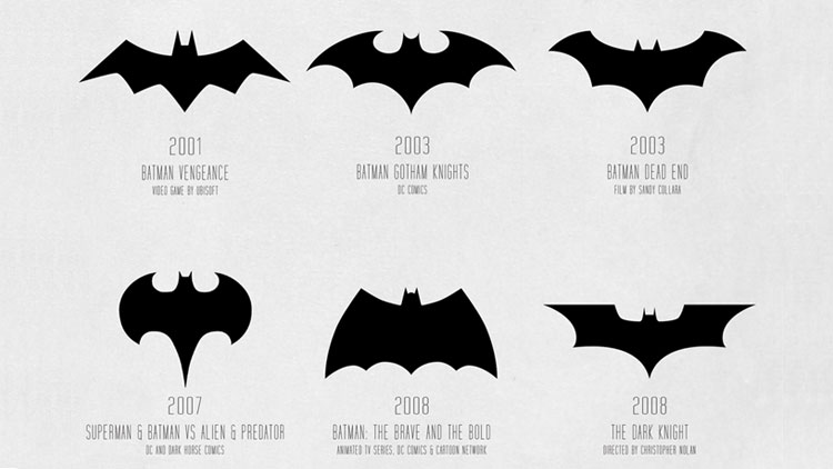 Infographic: The Evolution Of The Batman Logo, From 1940 To Today ...