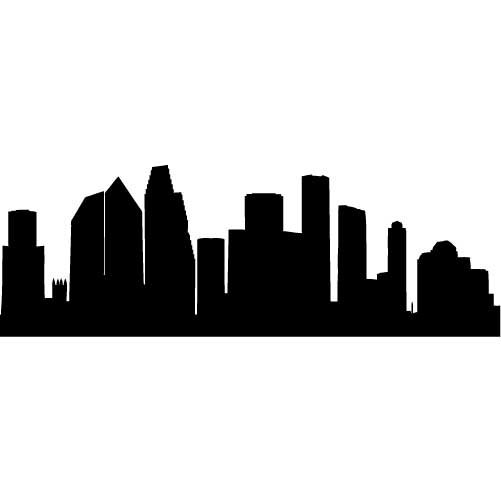 Houston Skyline Outline - ClipArt Best