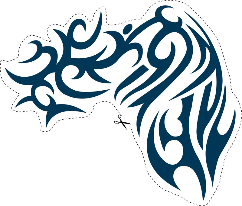 Shoulder Tribal Temporary Tattoos #
