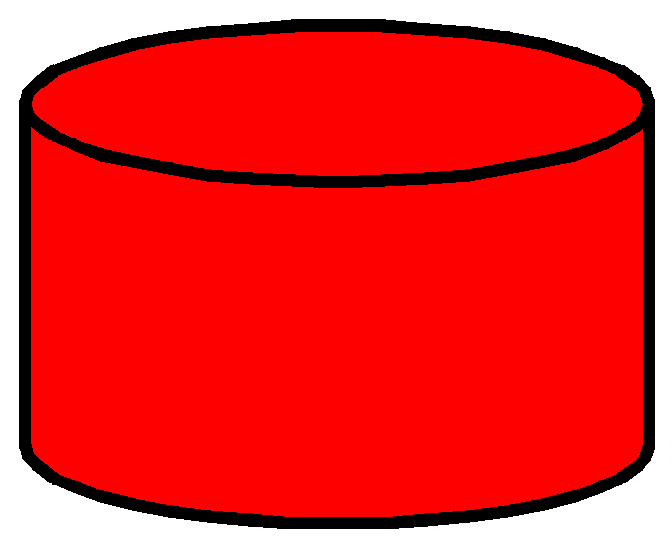 Clipart: Database Objects - Medium Red Database