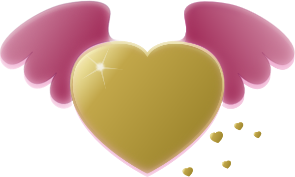 Cartoon Hearts With Wings | Lol- - Cliparts.co