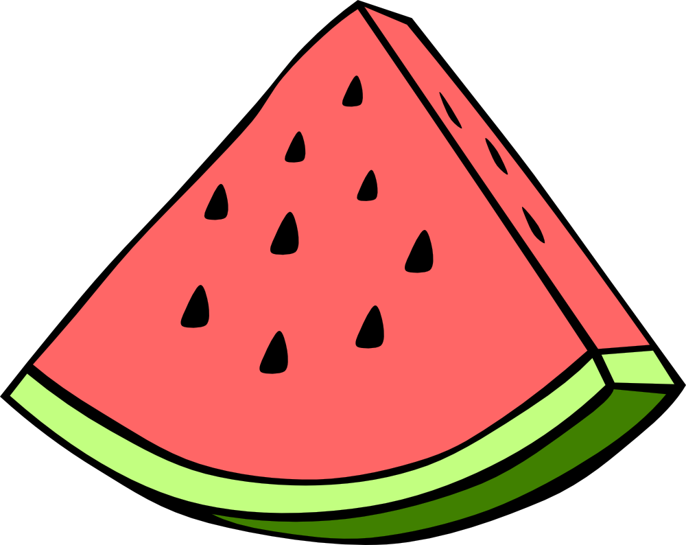 OnlineLabels Clip Art - Simple Fruit Watermelon