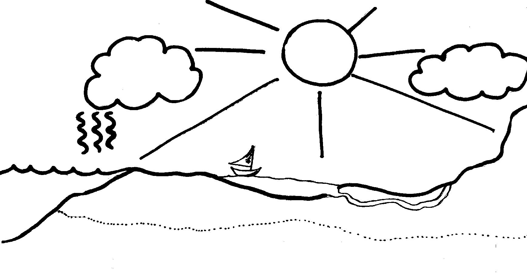 Trends For > Water Cycle Coloring Pages
