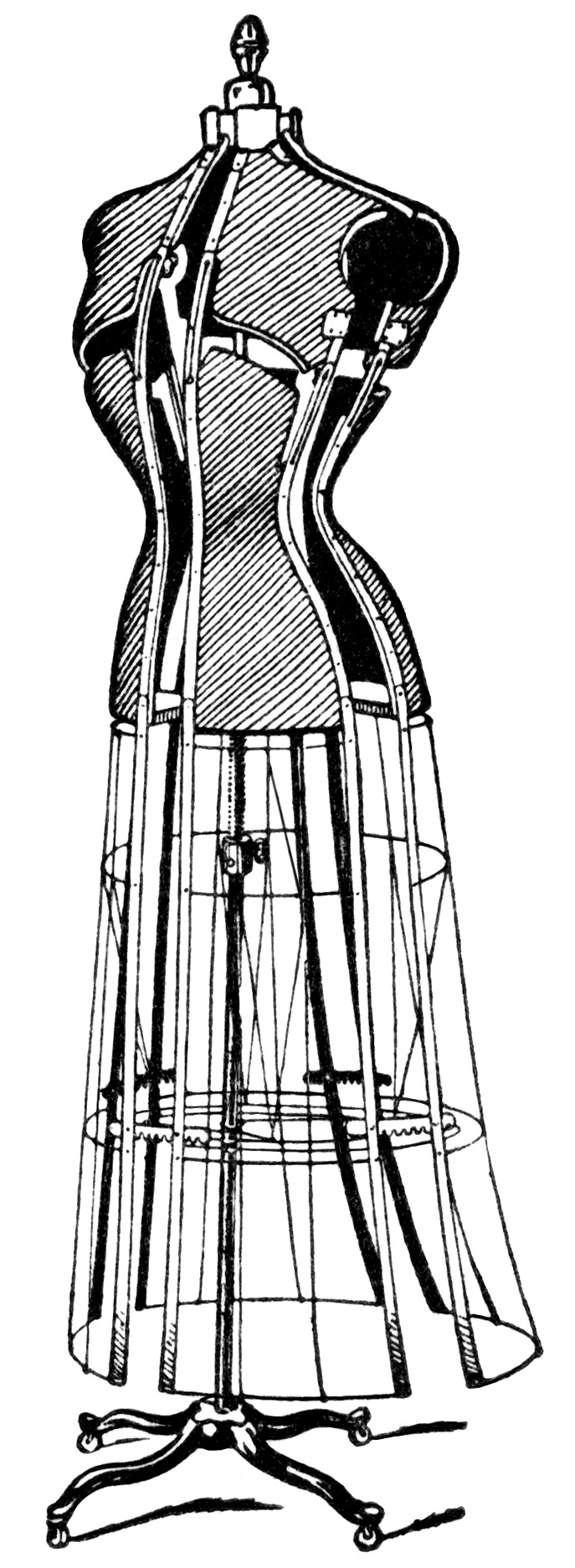 Sewing Dress Form ~ Free Vintage Clip Art | Old Design Shop Blog