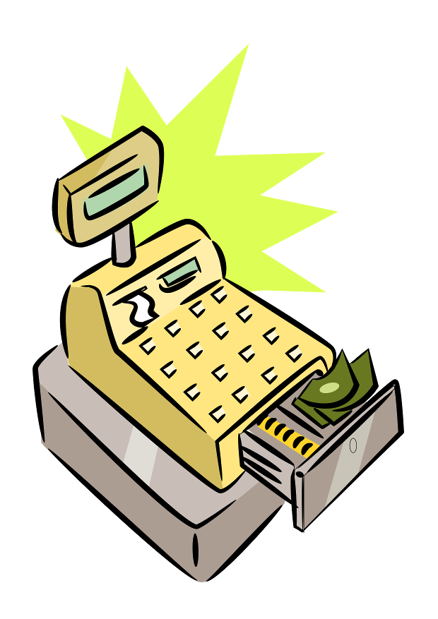 The Totally Free Clip Art Blog: Office - [Electronic] Cash register