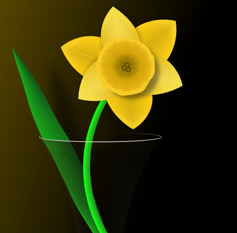 Clipart - Daffodil
