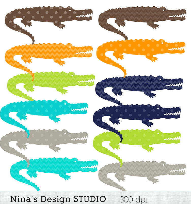 Popular items for alligator clipart on Etsy