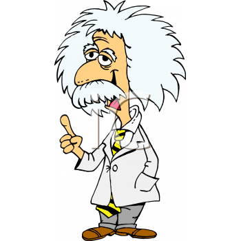 einstein cartoon left looking | Boys and Girls Science and Tech Club