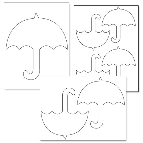 Printable Umbrella Template