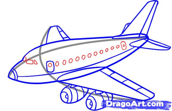 Airplane Drawing For Kids - Cliparts.co