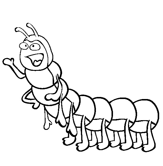 Caterpillar Outline - ClipArt Best