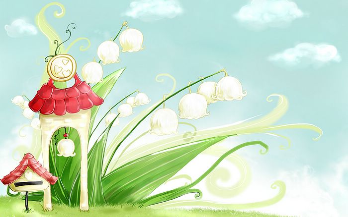 Spring Fiaryland - Fantasy Spring Illustration Wallpaper 1920*1200 ...