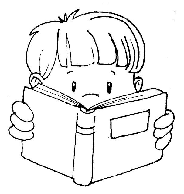 Cute clip art of kids reading | Biblioteca | Pinterest