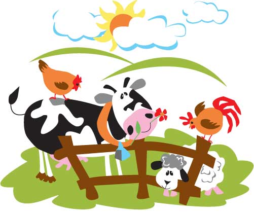 Farmyard Fence Mural-Paint by Number Children's Mural Kit