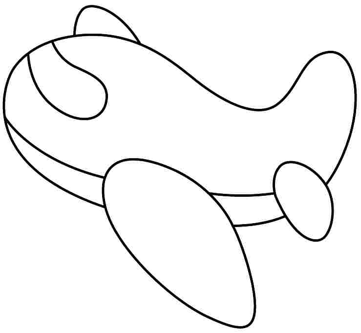 Colouring Sheets Transportation Cartoon Plane Printable For Kids ...