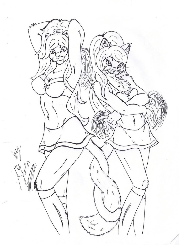 Cheerleading Coloring Pages | SelfColoringPages.com