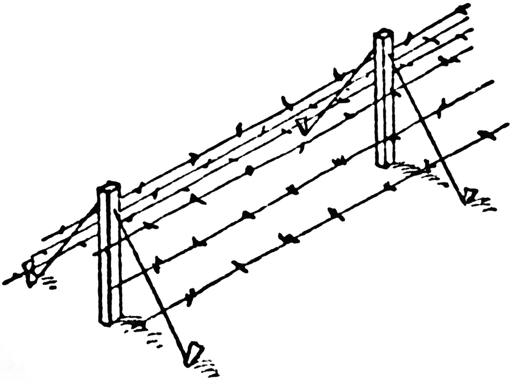 BARBED WIRE FENCE CLIP ART