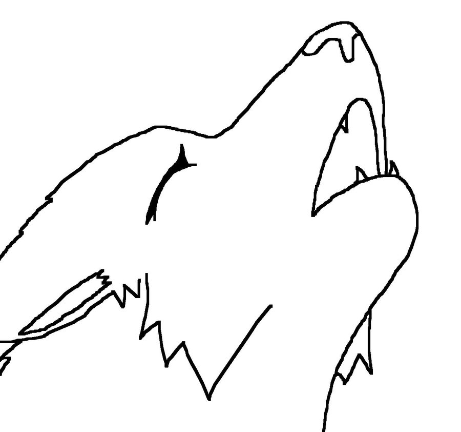 Howling Wolf Cartoon - Cliparts.co