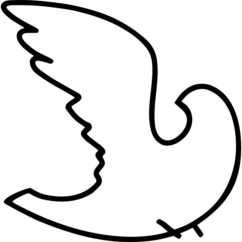 Clipart - White dove