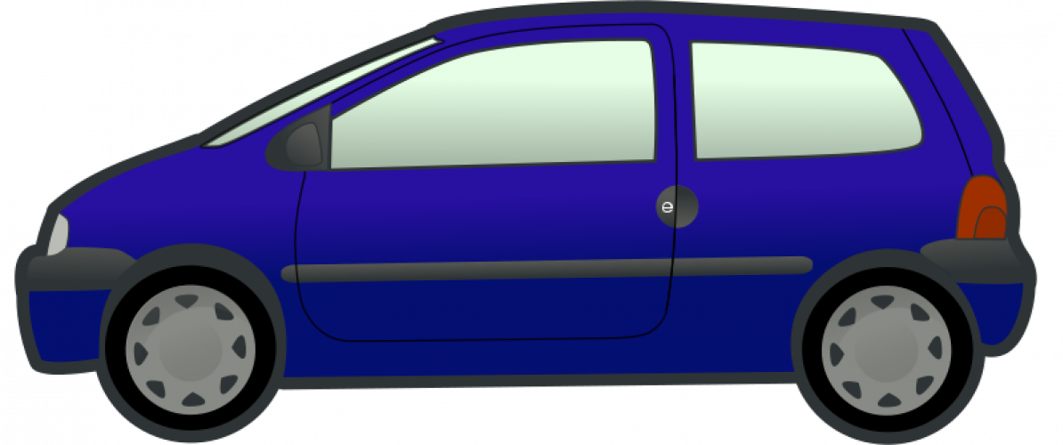 Blue car vector | Public domain vectors