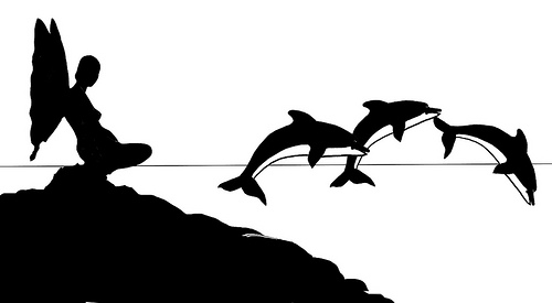 Fairy Silhouette Dolphins | Flickr - Photo Sharing!