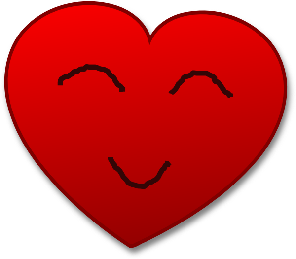 Smile Heart clip art - vector clip art online, royalty free ...