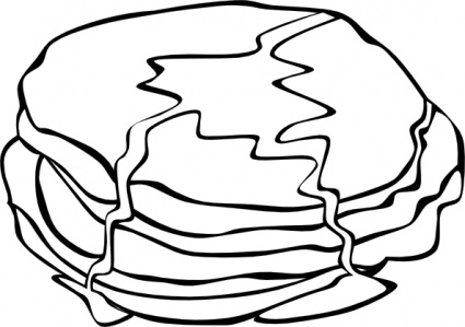 Pan Cakes (b And W) clip art vector, free vector images - Vector.