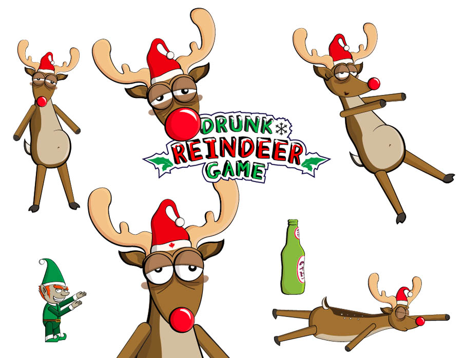 Drunk Reindeer Cartoon Images & Pictures - Becuo