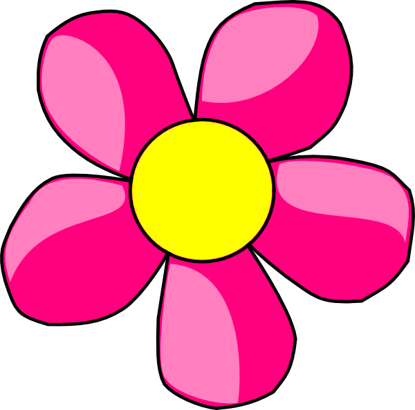 Pink Daisy clip art - vector clip art online, royalty free ...