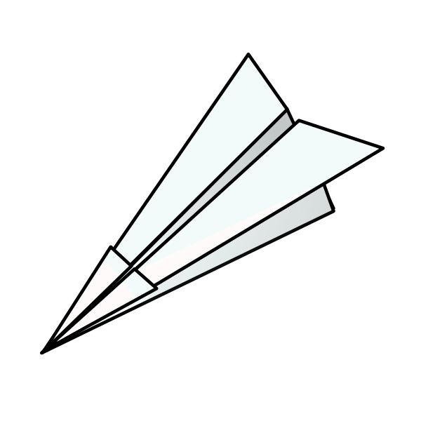 Black Paper Airplane Clipart | Clipart Panda - Free Clipart Images