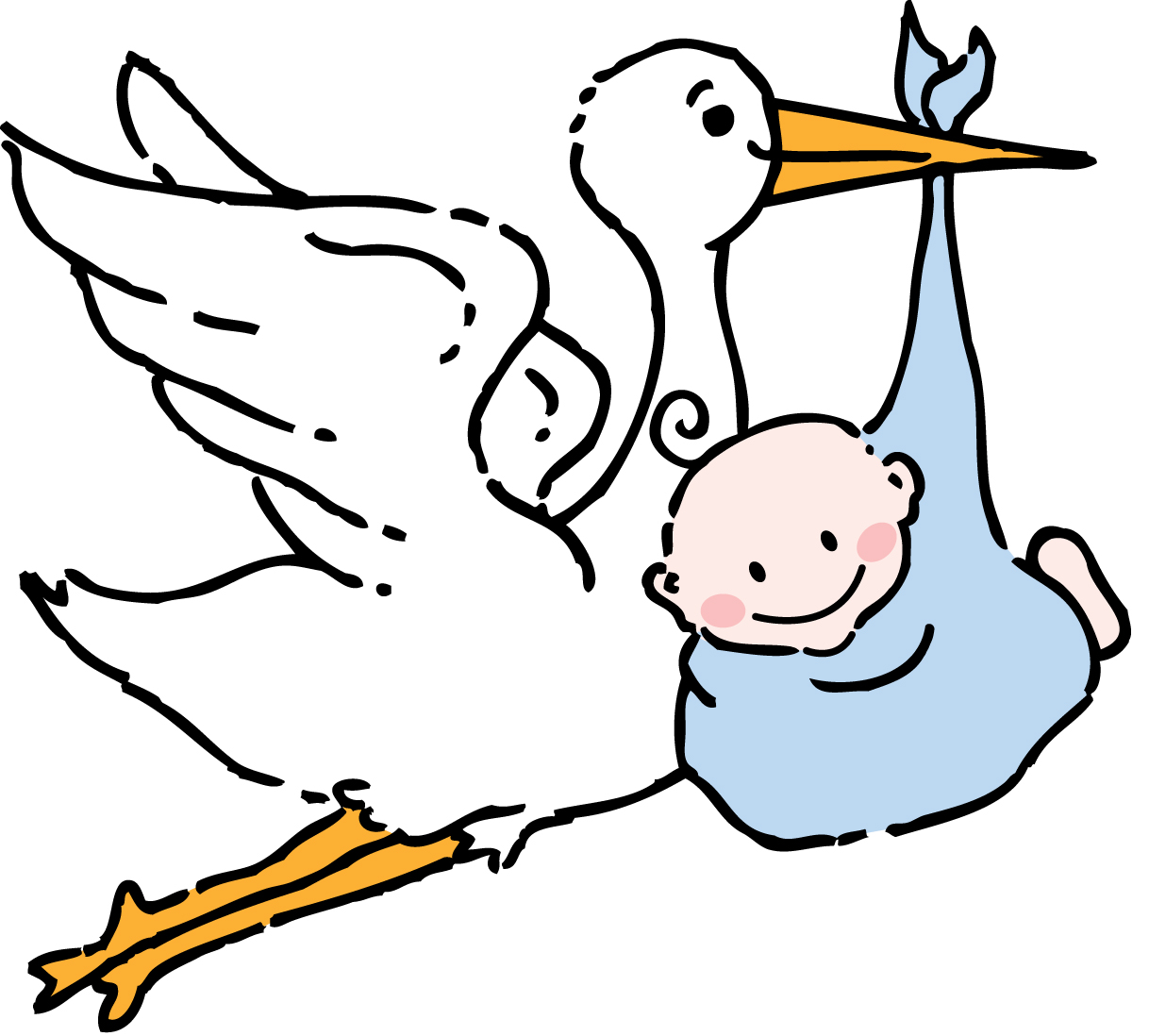 Baby Clipart Stork - ClipArt Best