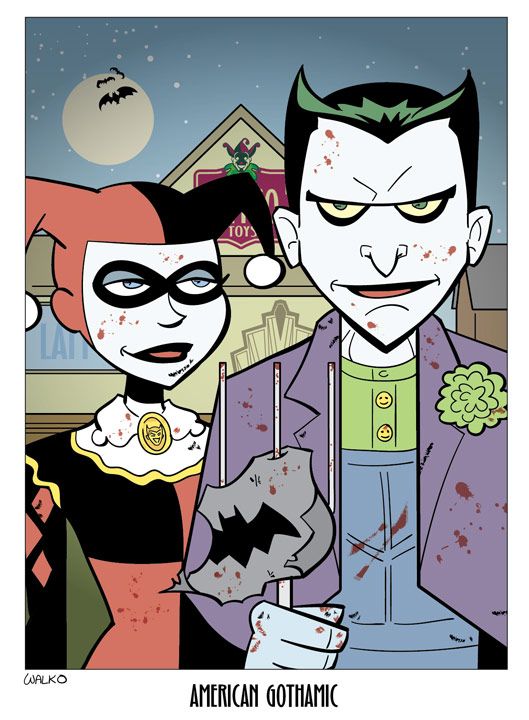 The Joker and Harley Quinn in American Gothic & lots of other ...