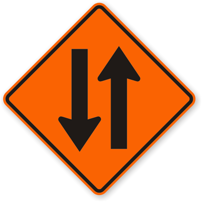 REX | Two-Way-Traffic-Sign