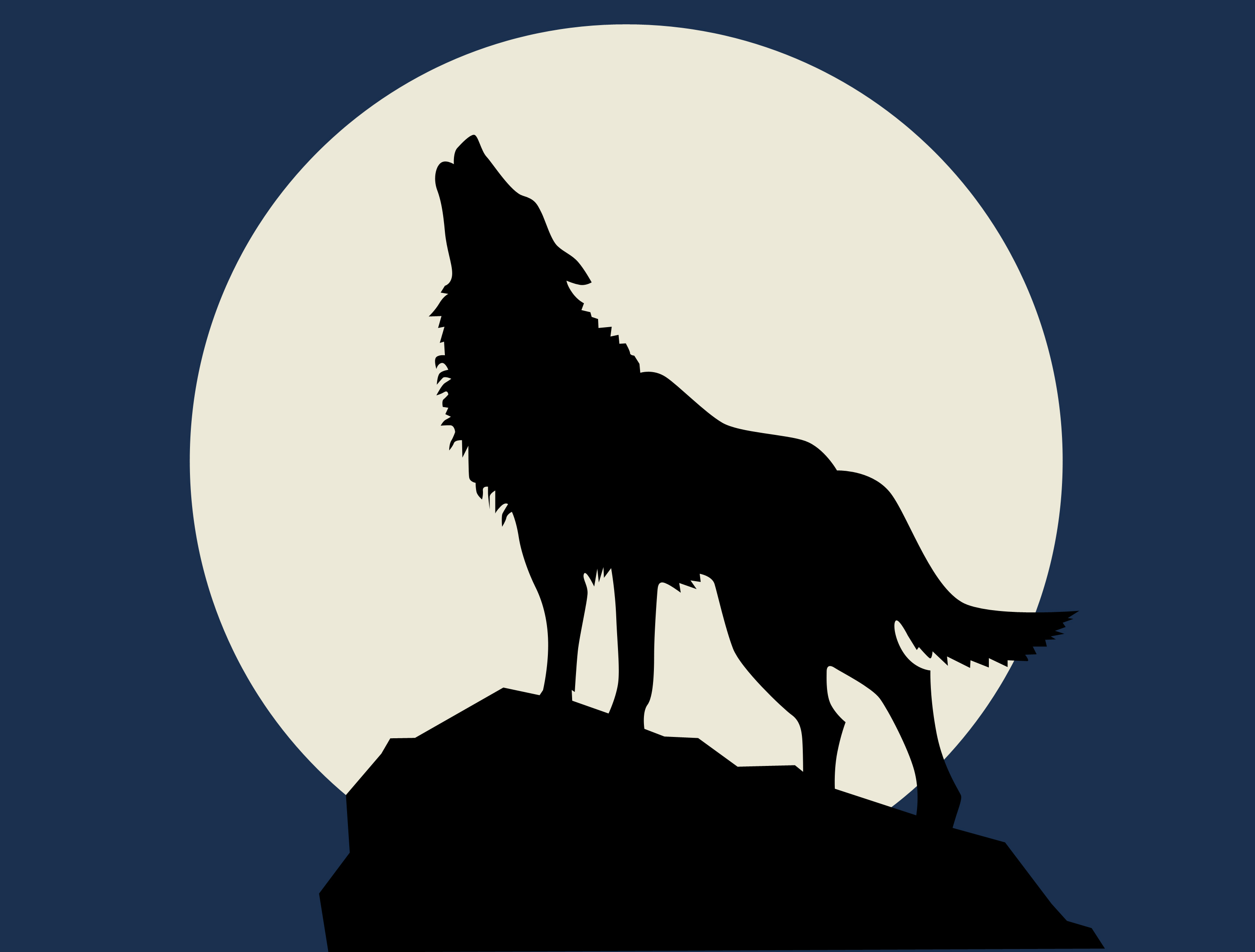 wolf howling at the full moon | One Writer's Way