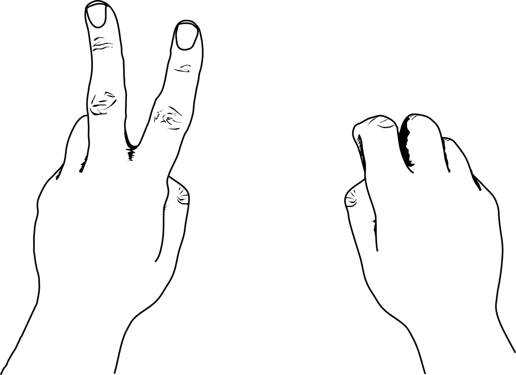 United States Style Counting Hands | ClipArt ETC