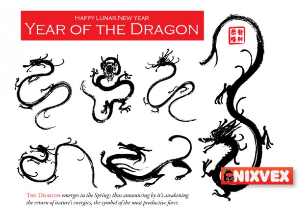 NixVex Dragon 01 Free Vector Vector | Free Download
