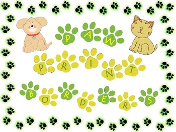 Paw-Print-Borders-Frames-Backgrounds-708238 Teaching Resources ...
