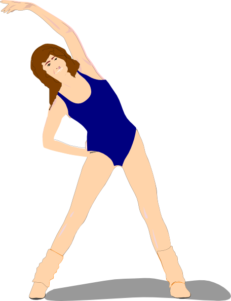 Woman Exercising clip art - vector clip art online, royalty free ...