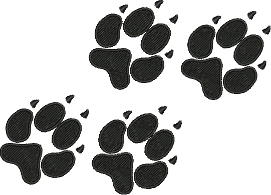 German Shepherd Paw Print Clipart