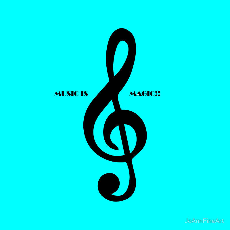 Treble clef music is magic" Tote Bags by JoAnnFineArt | Redbubble