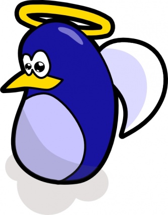 Angel Penguin clip art vector, free vector graphics - Vector.