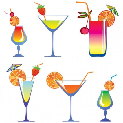 Vector cocktail glass cartoon Free vector for free download (about ...