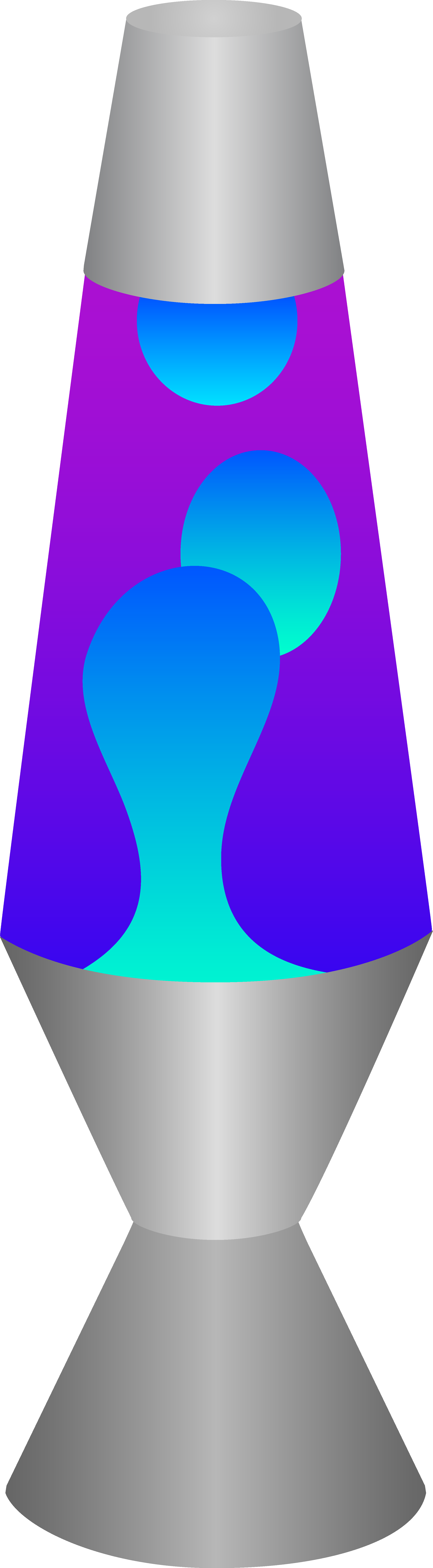 Blue and Purple Lava Lamp - Free Clip Art